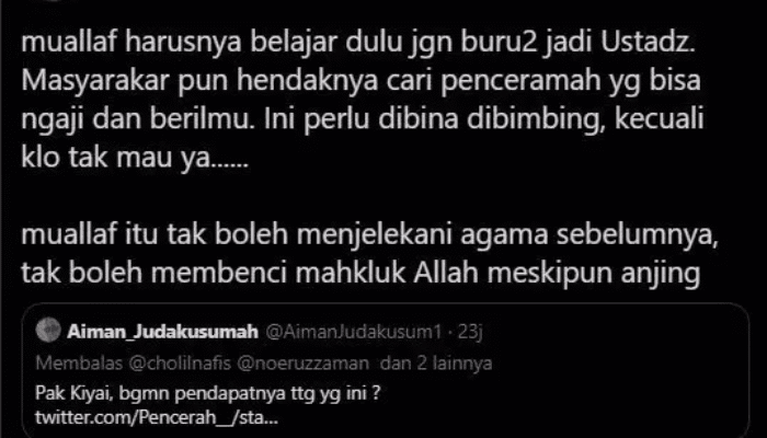 Nasihat Ketua MUI ke Ustaz Yahya Waloni: Mualaf Belajar Dulu