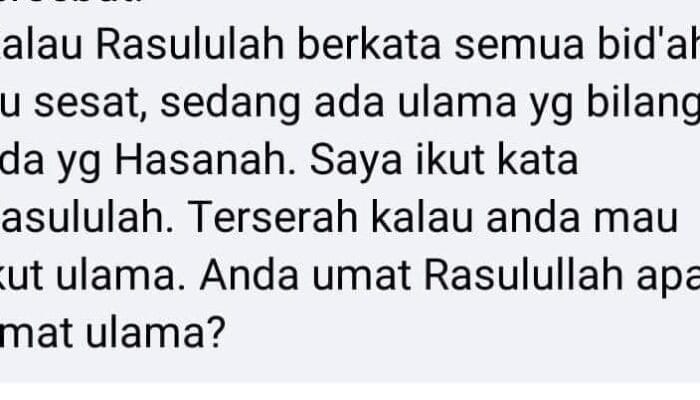 Semua Ulama Membagi Bidah