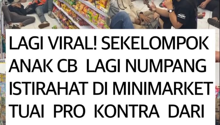 Sekelompok Anak CB Istirahat di Minimarket, Tuai Pro dan Kontra di Sosial Media