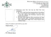 ROIS AAM PBNU PUTUSKAN KETUM WAJIB MUNDUR DALAM 3 HARI